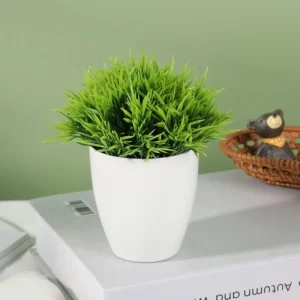 Mini pot fleurs artificielles colorées