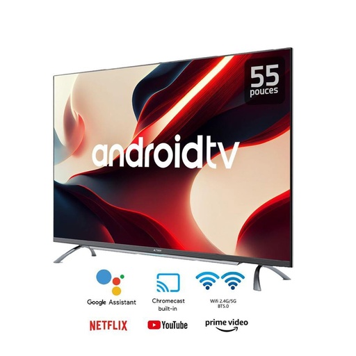 TELEVISEUR ASTECH 55 » QLED SMART GOOGLE TV 4K 55GX350QD